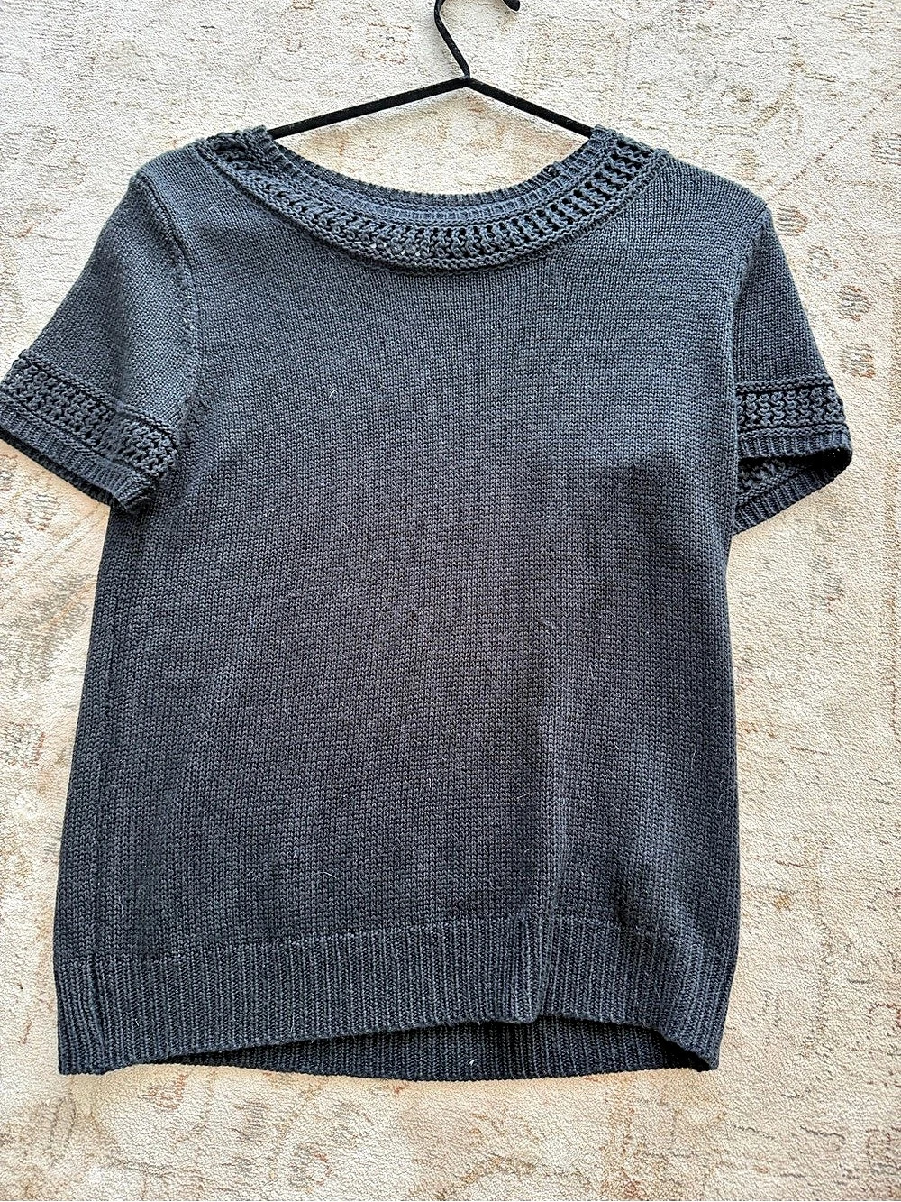 Anthropologie Knit Short Sleeve Sweater Size Small
